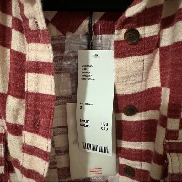 New BDG Caleb Crop Flannel Shirt - Picture 6 of 8